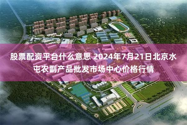 股票配资平台什么意思 2024年7月21日北京水屯农副产品批发市场中心价格行情