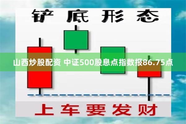 山西炒股配资 中证500股息点指数报86.75点